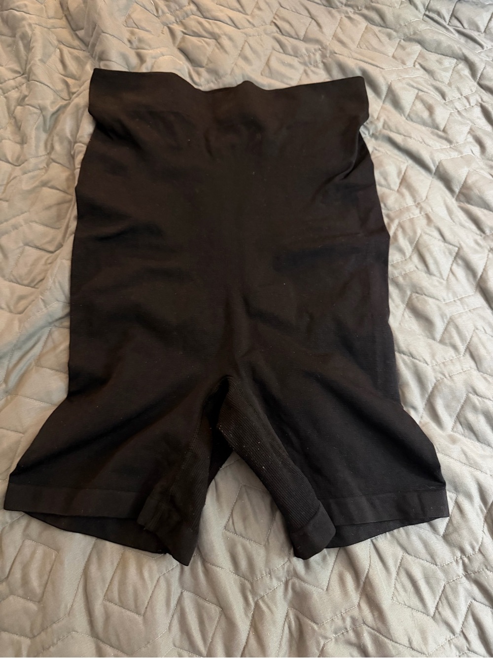 High-Waist Black Shaping Shorts